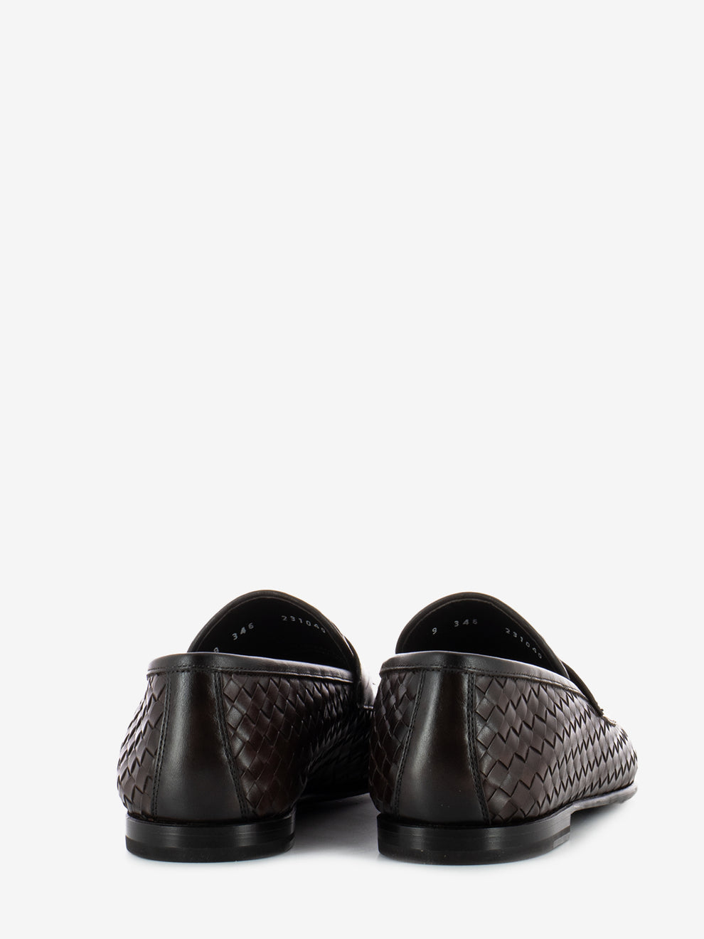 Mocha braided penny loafer