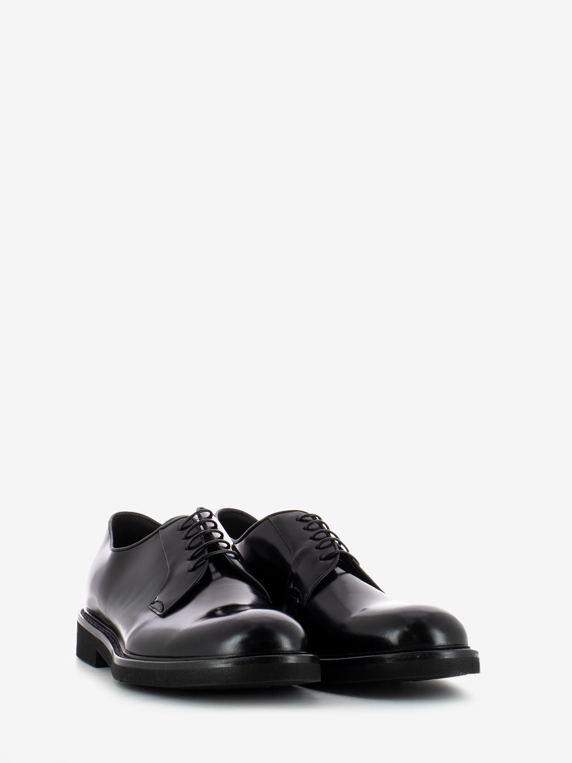 Scarpa derby allacciata nero