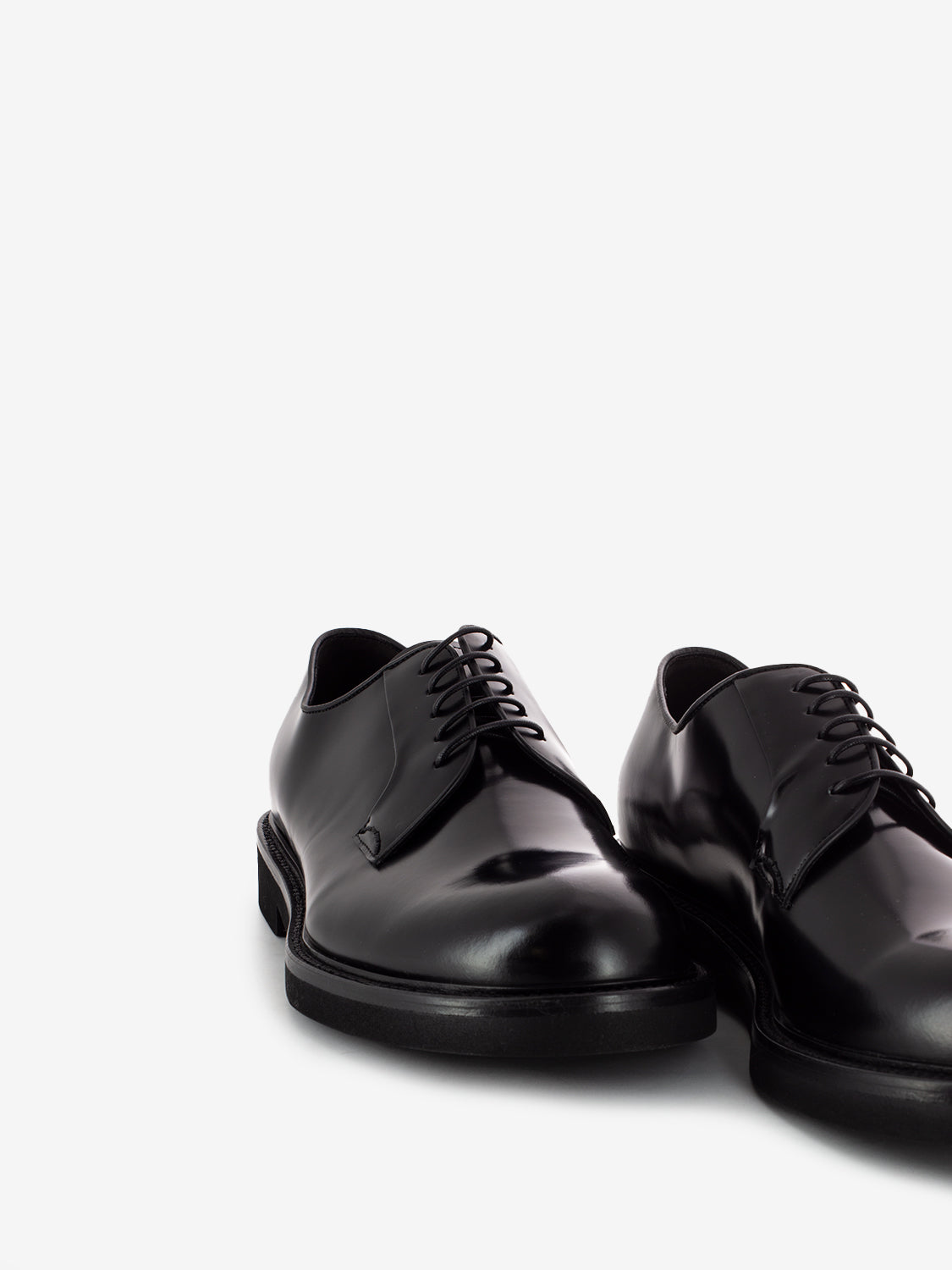 Scarpa derby allacciata nero