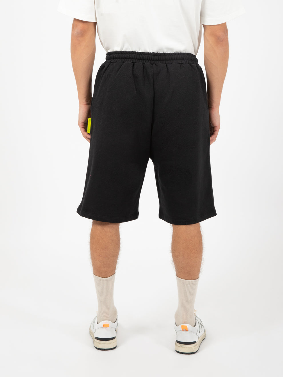 Palms black fleece Bermuda shorts