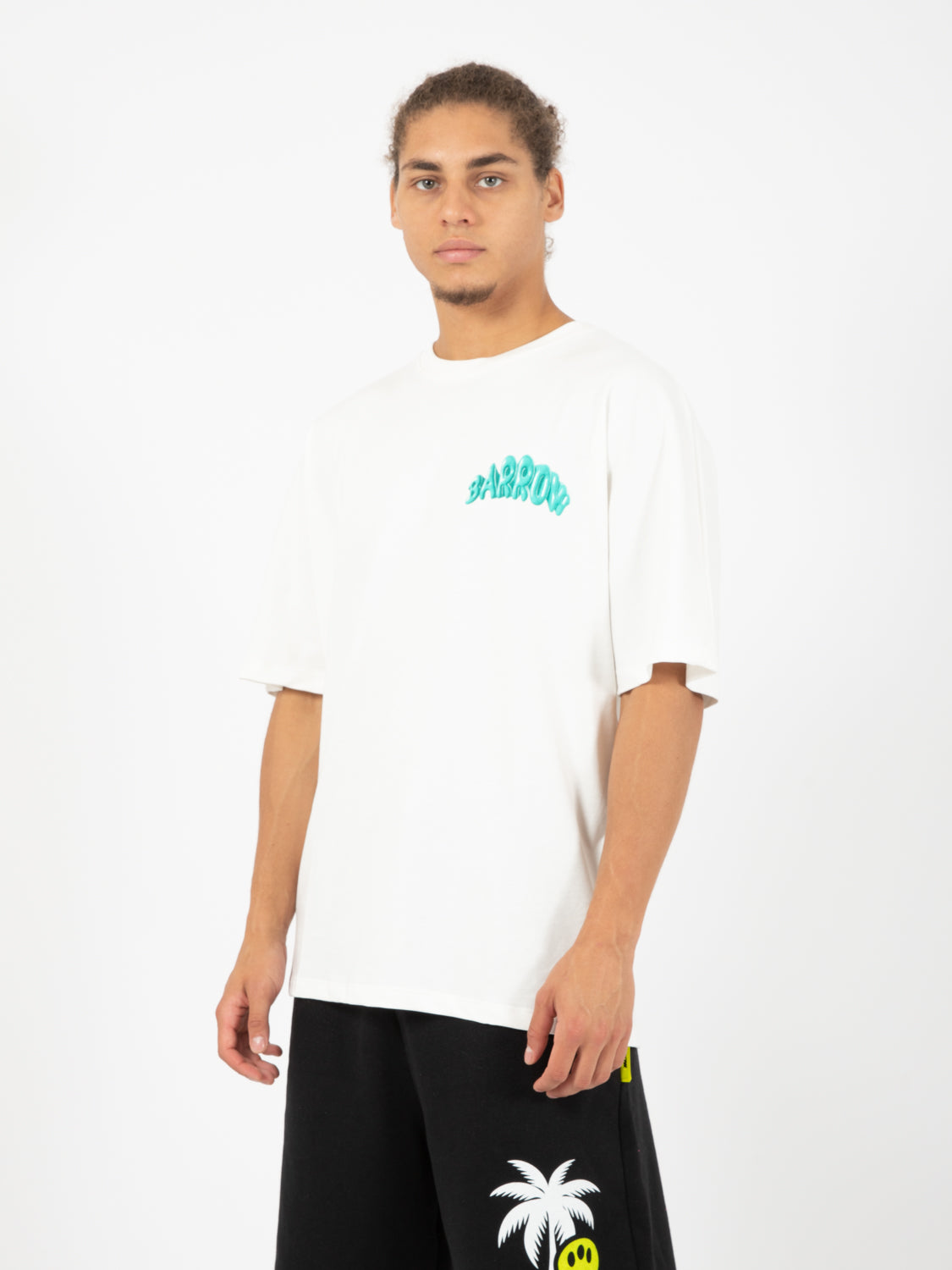 T-shirt in jersey fragola off white