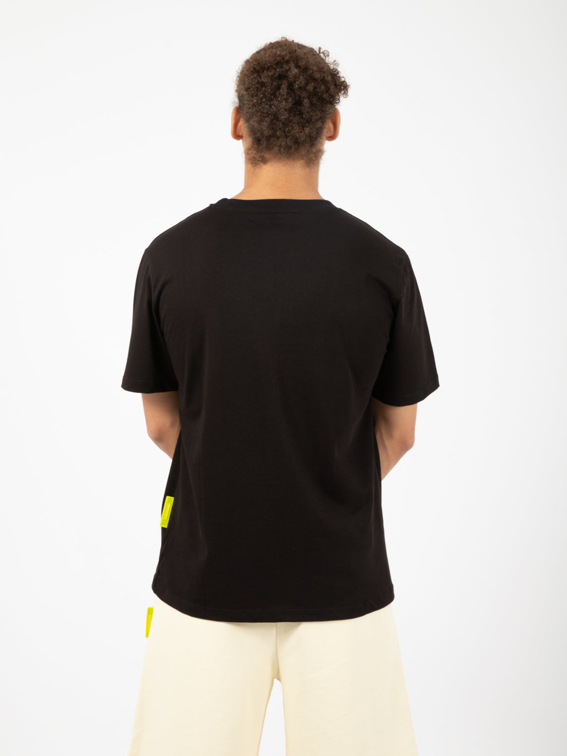 T-shirt in jersey maxi stampa nero