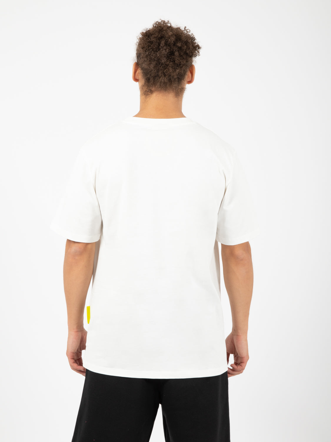 T-shirt in jersey maxi stampa off white