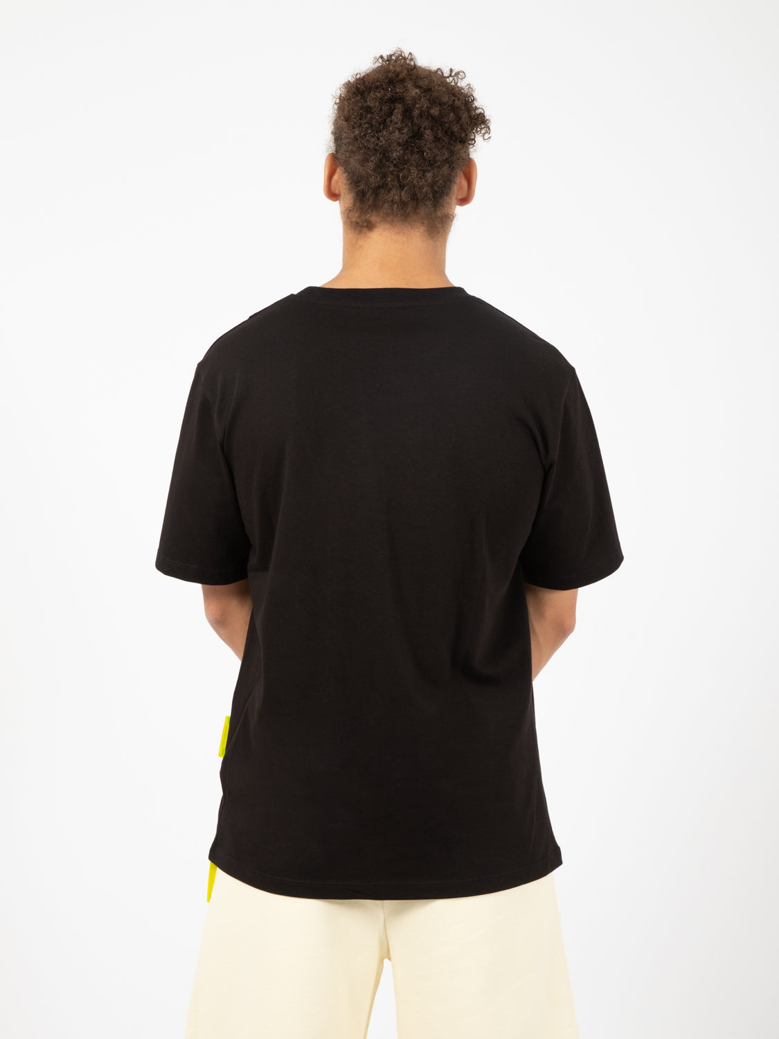 T-shirt in jersey palms nera