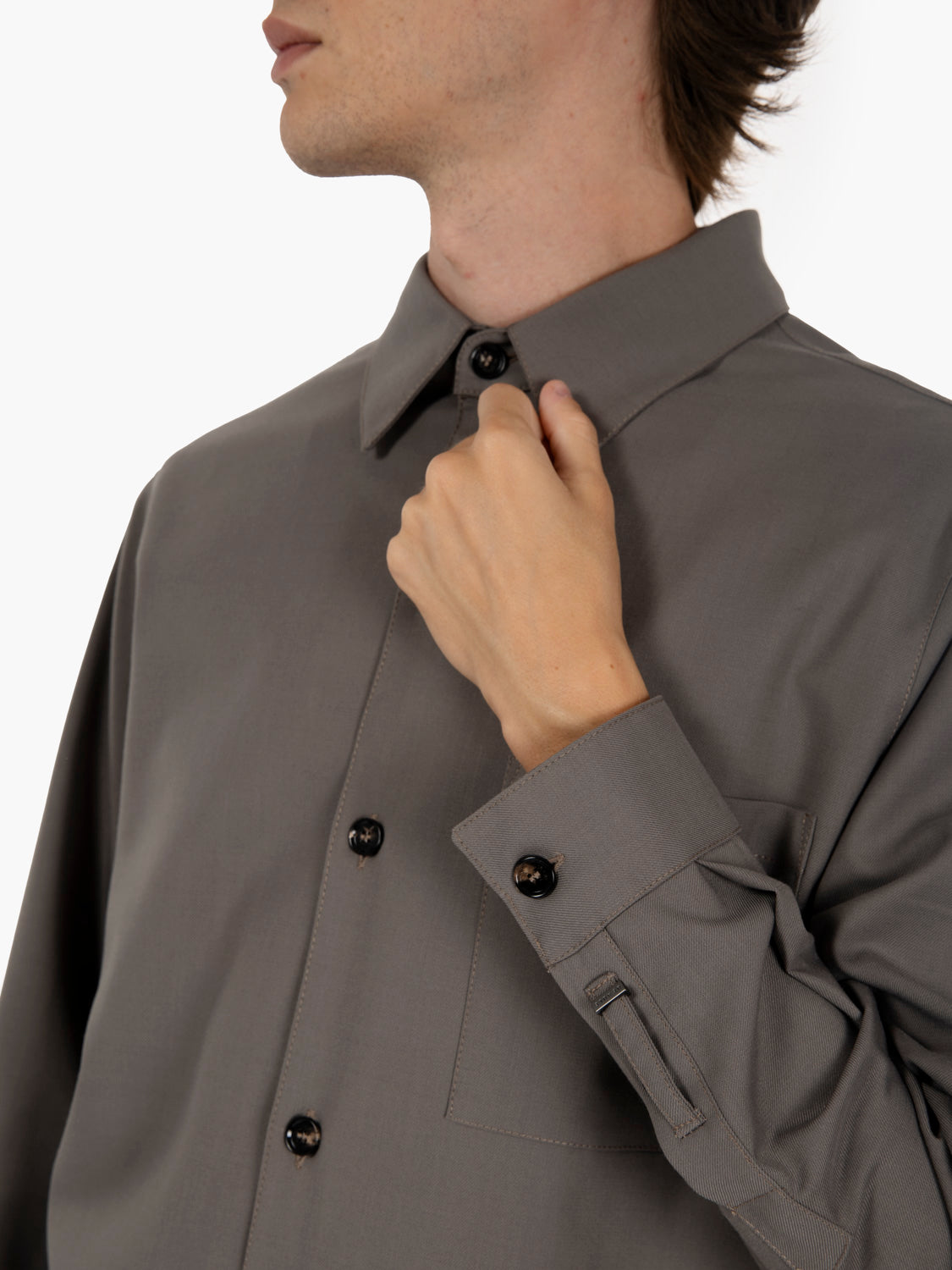 Giacca camicia fango