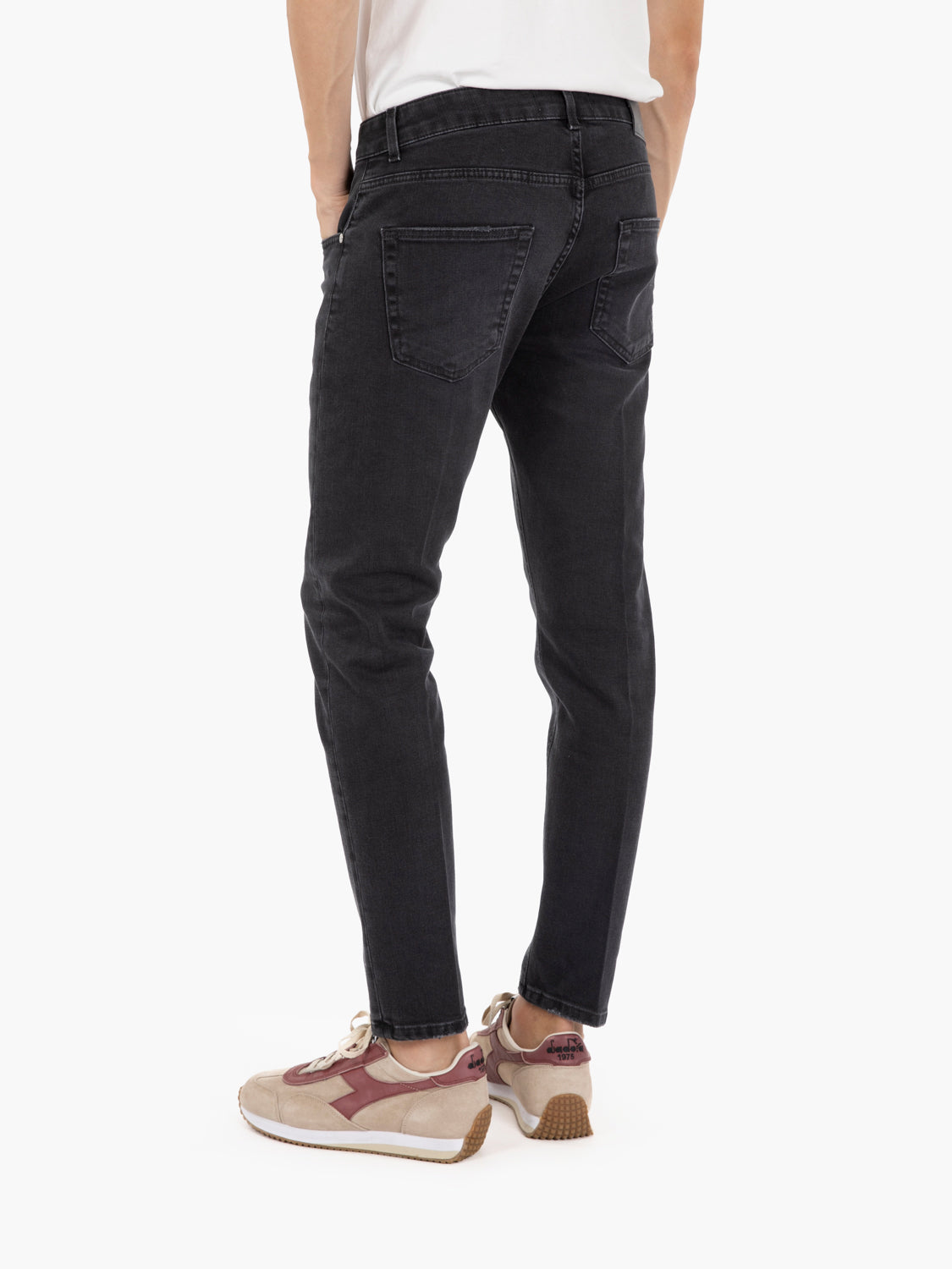 Jeans Davis Shorter elasticizzato nero