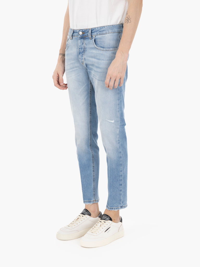 BE ABLE - Jeans Davis slim elasticizzato denim chiaro