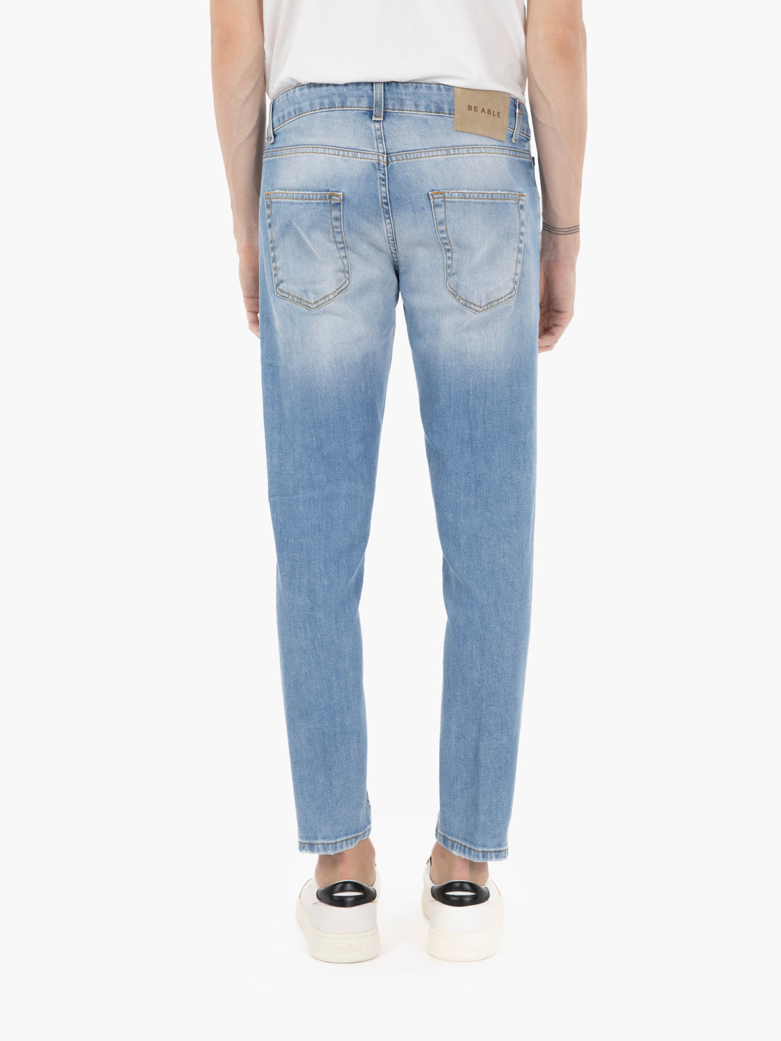 Jeans Davis slim elasticizzato denim chiaro