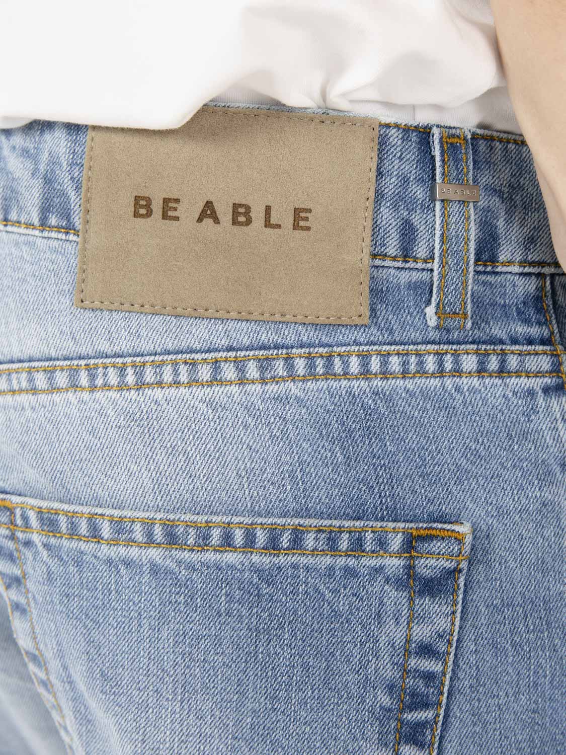 Soft light blue jeans