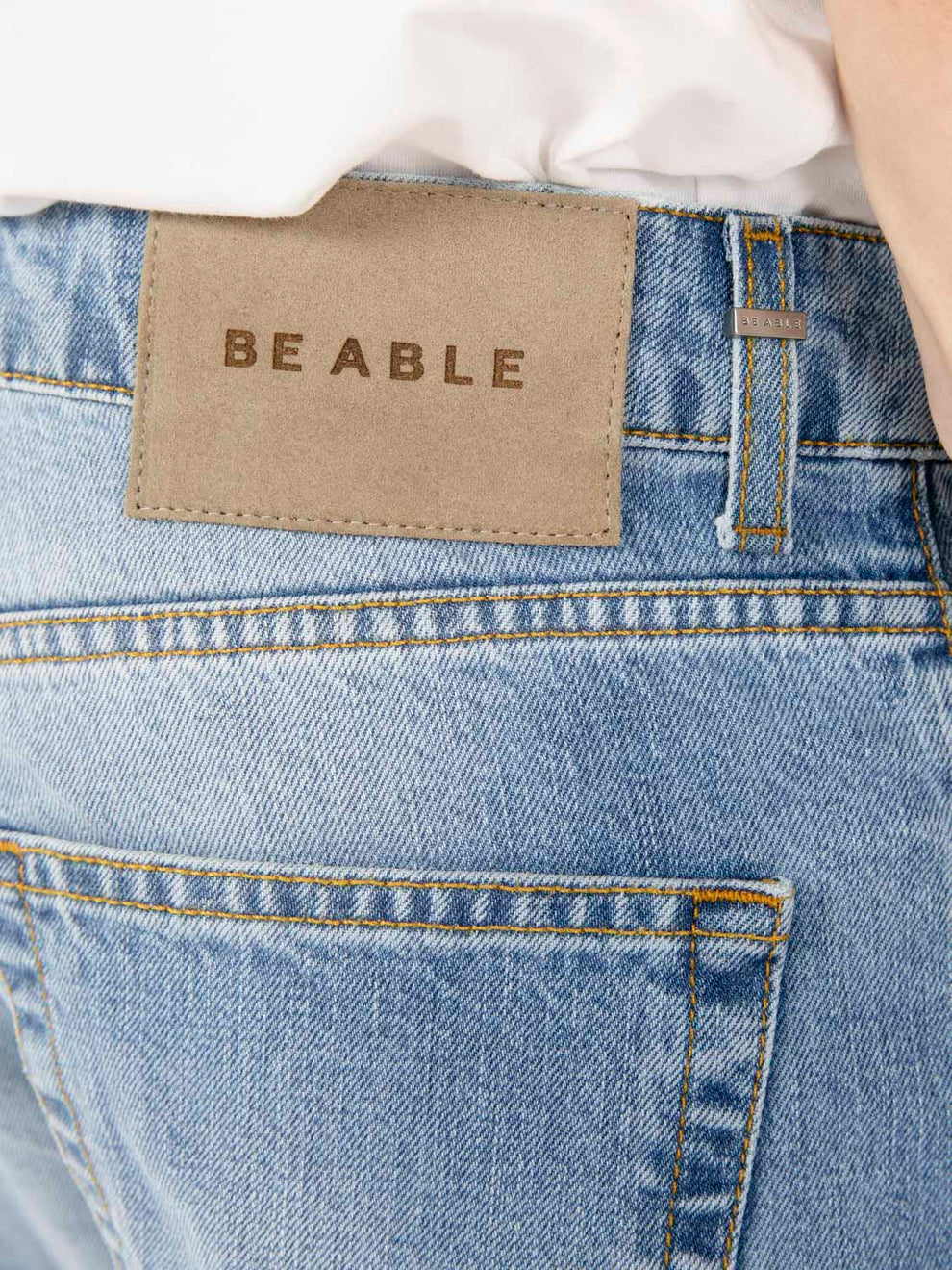 Soft light blue jeans