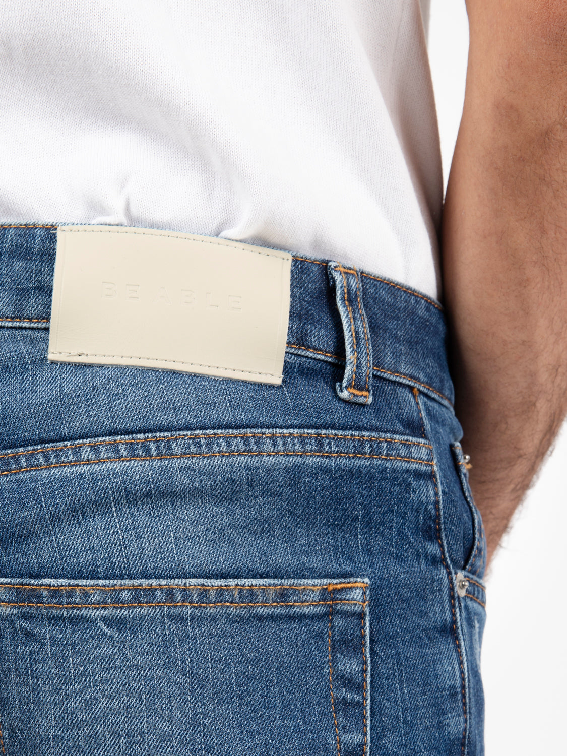 Davis Shorter medium blue skinny jeans