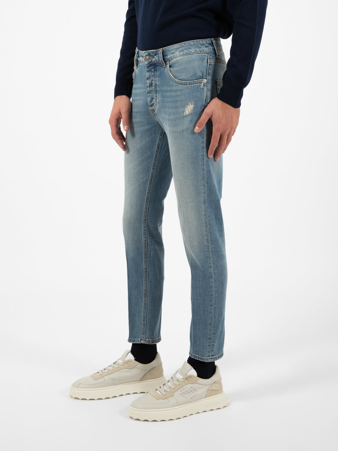 Jeans skinny Davis Shorter denim sabbiato
