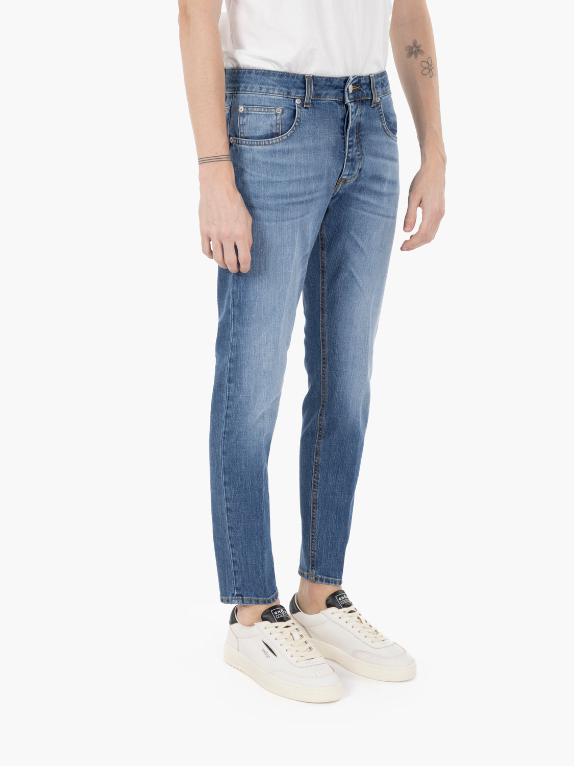 Jeans slim Davis blu medio chiaro