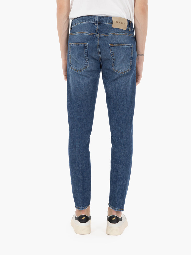 BE ABLE - Jeans slim Davis blu medio scuro