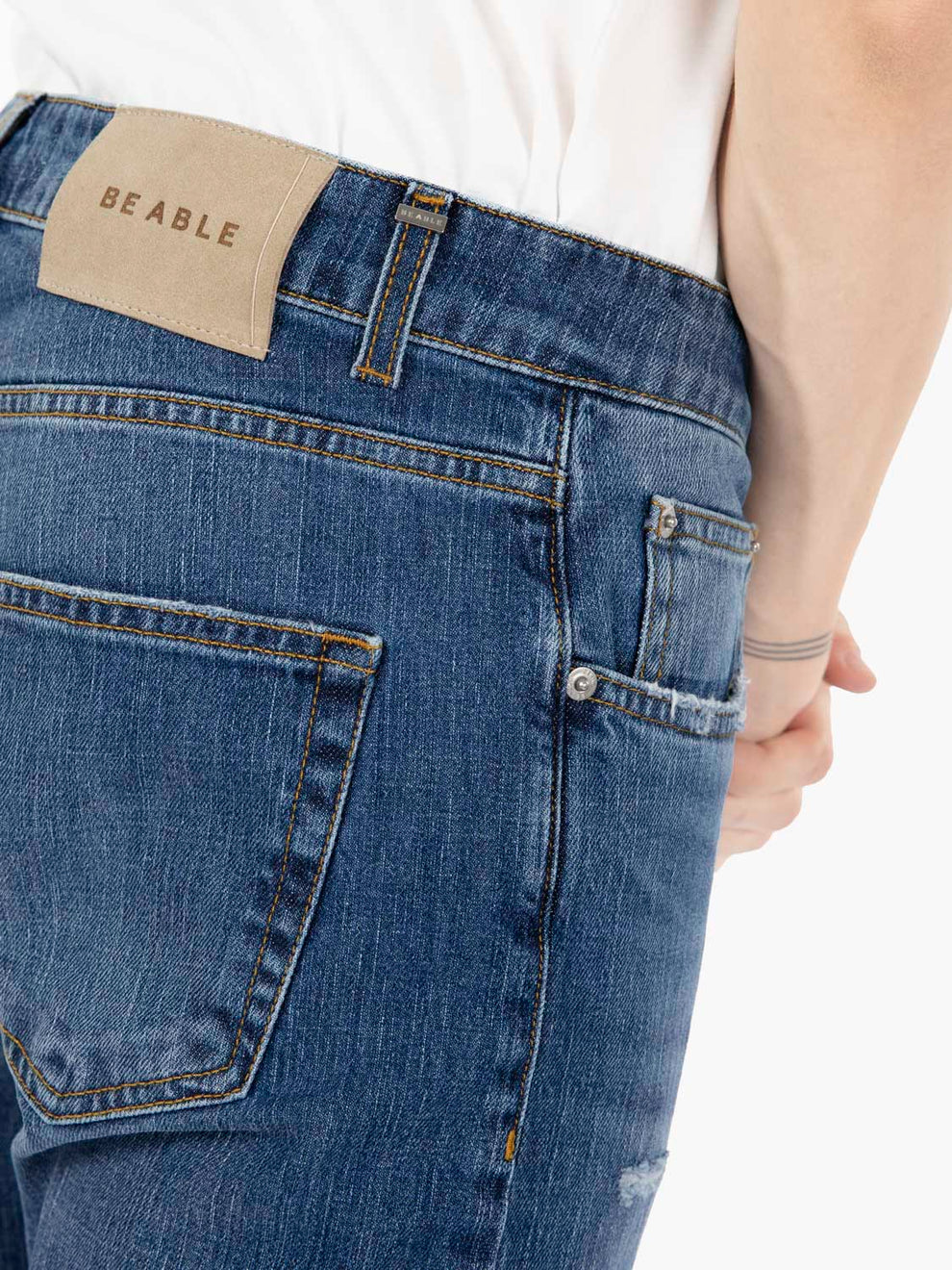 Jeans slim Davis blu medio scuro