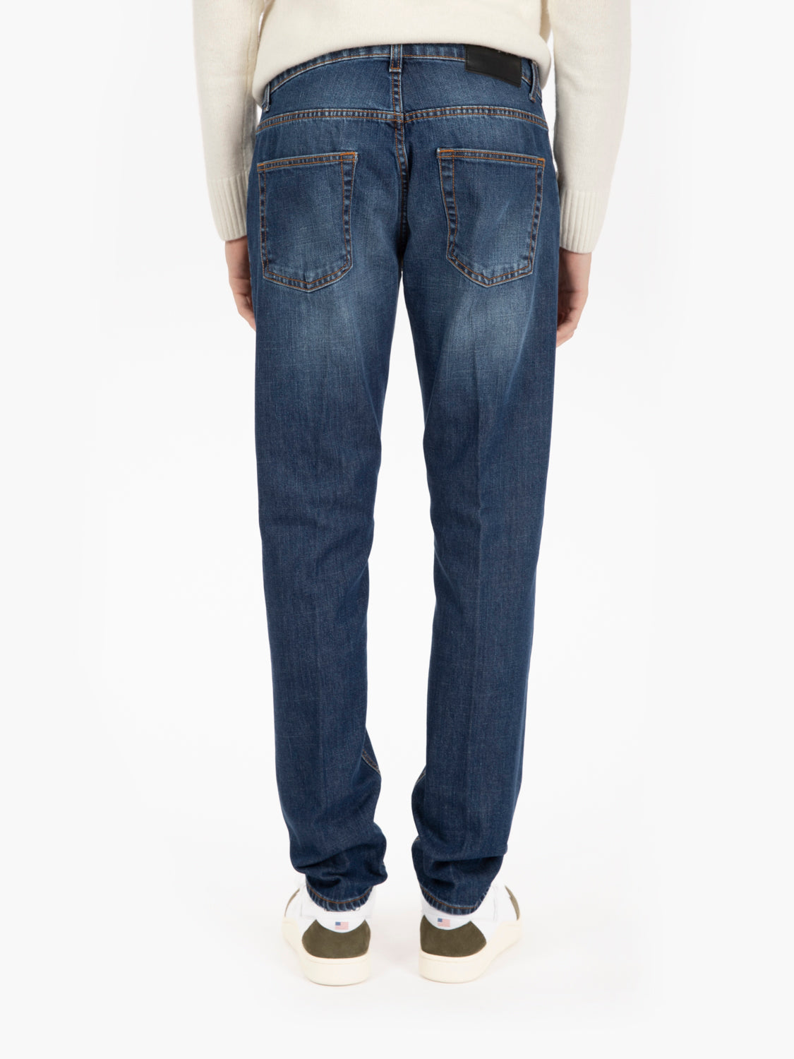 Davis medium denim straight jeans