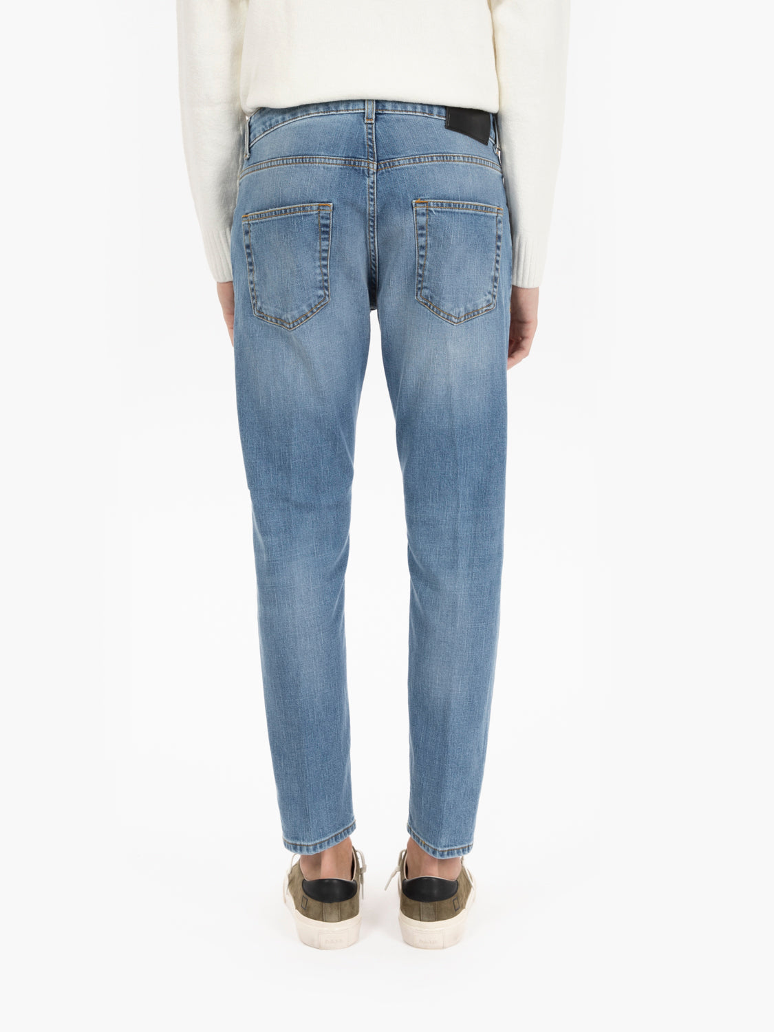 Davis Shorter straight jeans in light denim