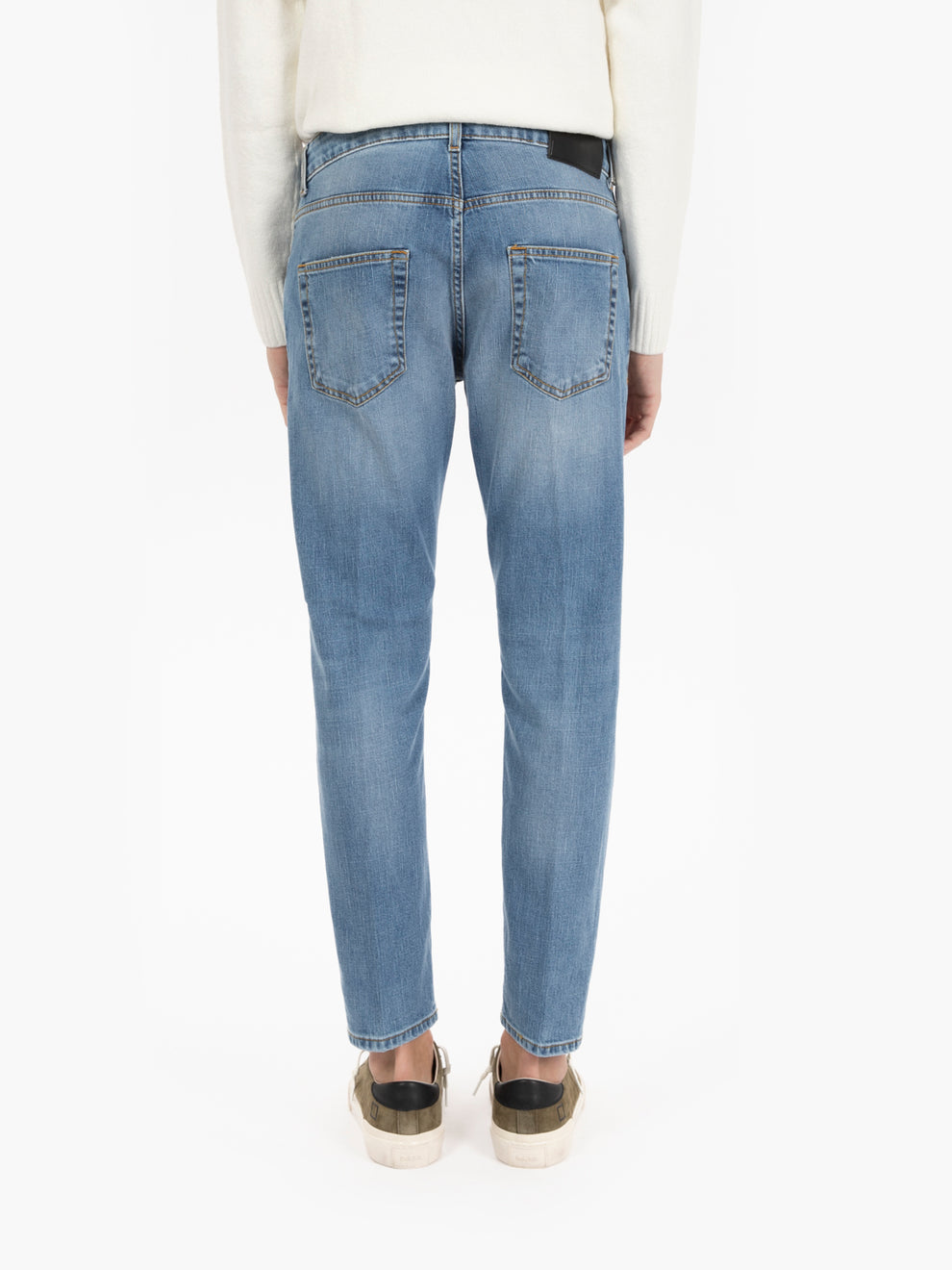Davis Shorter straight jeans in light denim