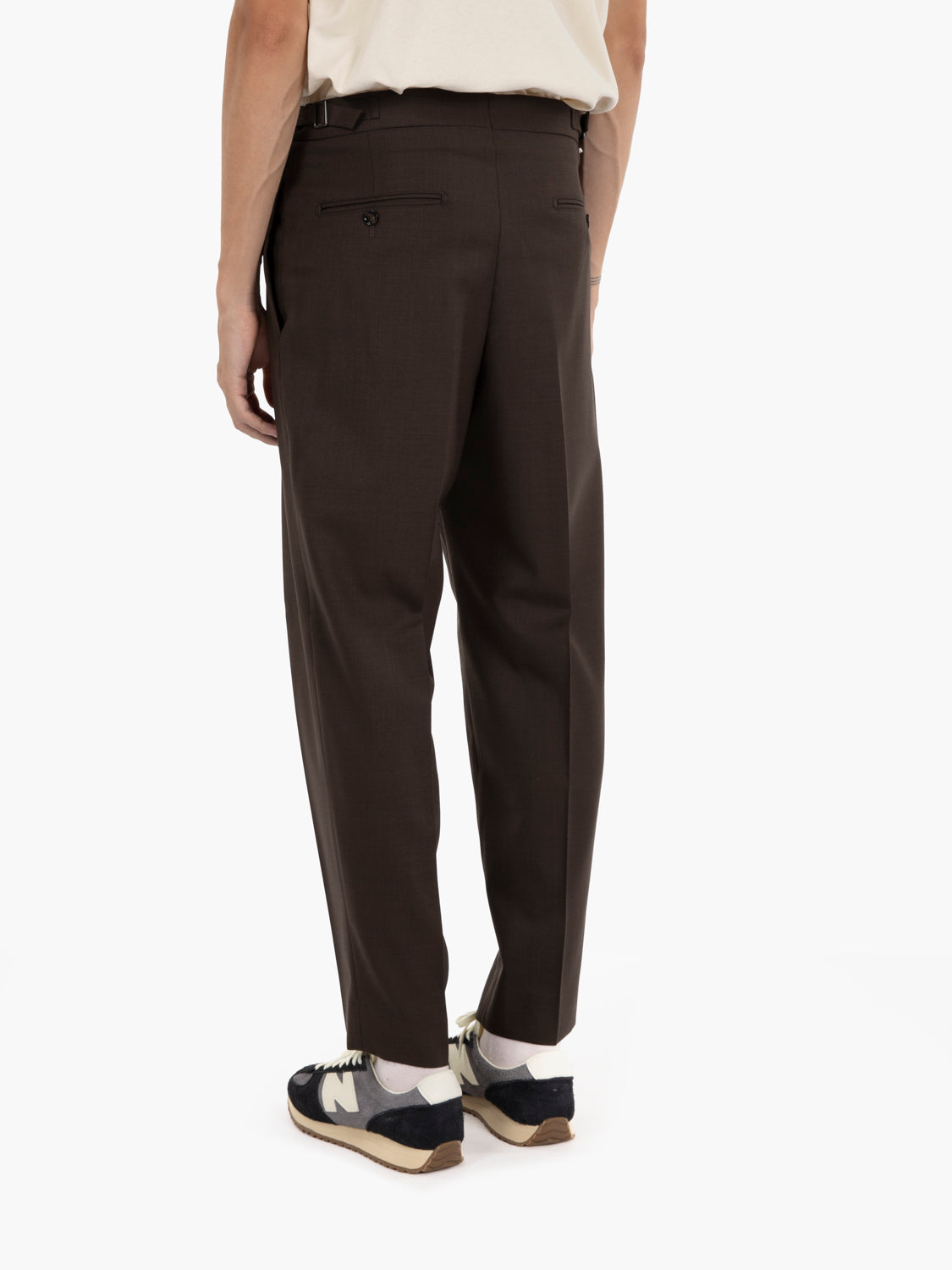FRESH WOOL TROUSERS DARK BROWN 25W_ROY_GBC_MORO