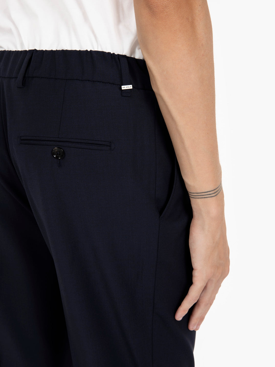New Riccardo navy trousers