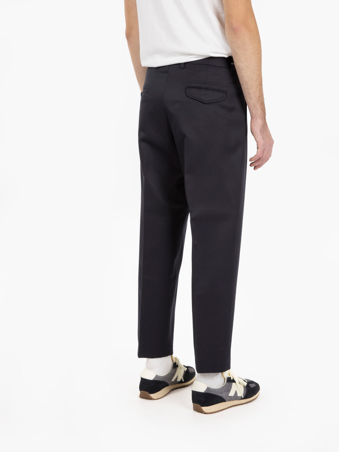 Pantaloni Raul in misto lana blu