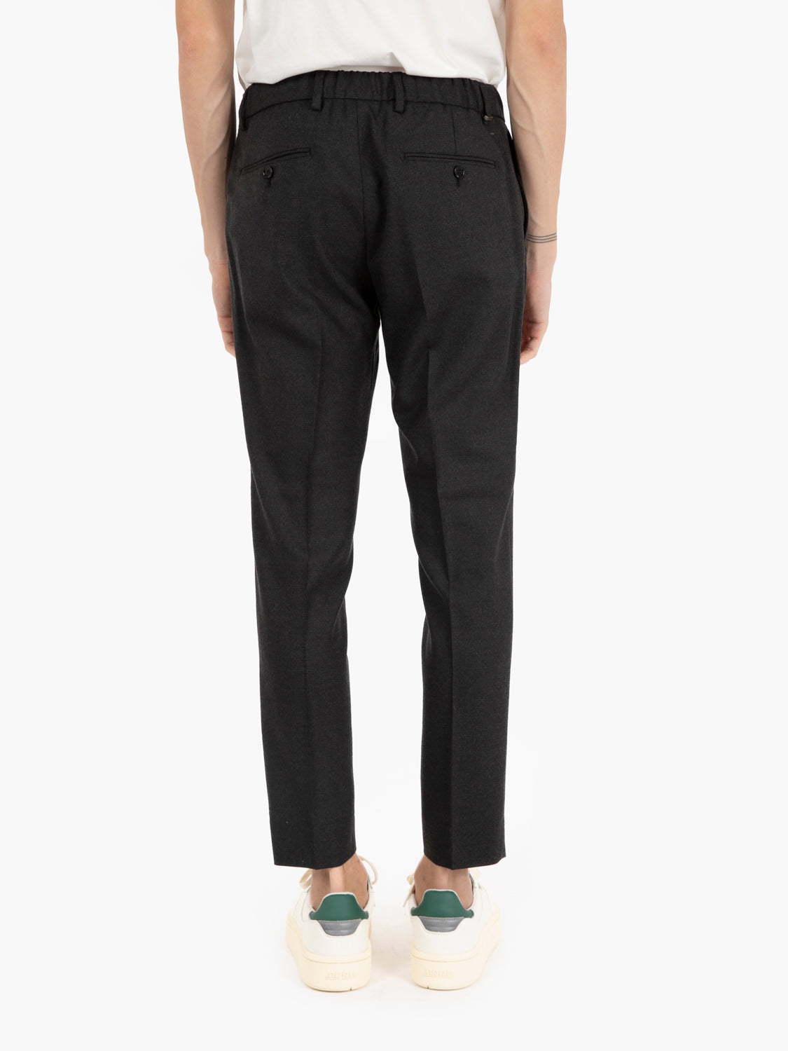 Riccardo trousers with dark grey elastic