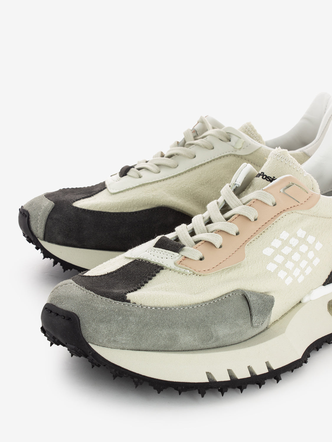 Sneakers Race 01 stone / grey