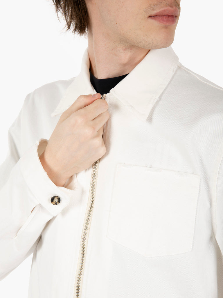 BEAUCOUP - Giacca con zip off white