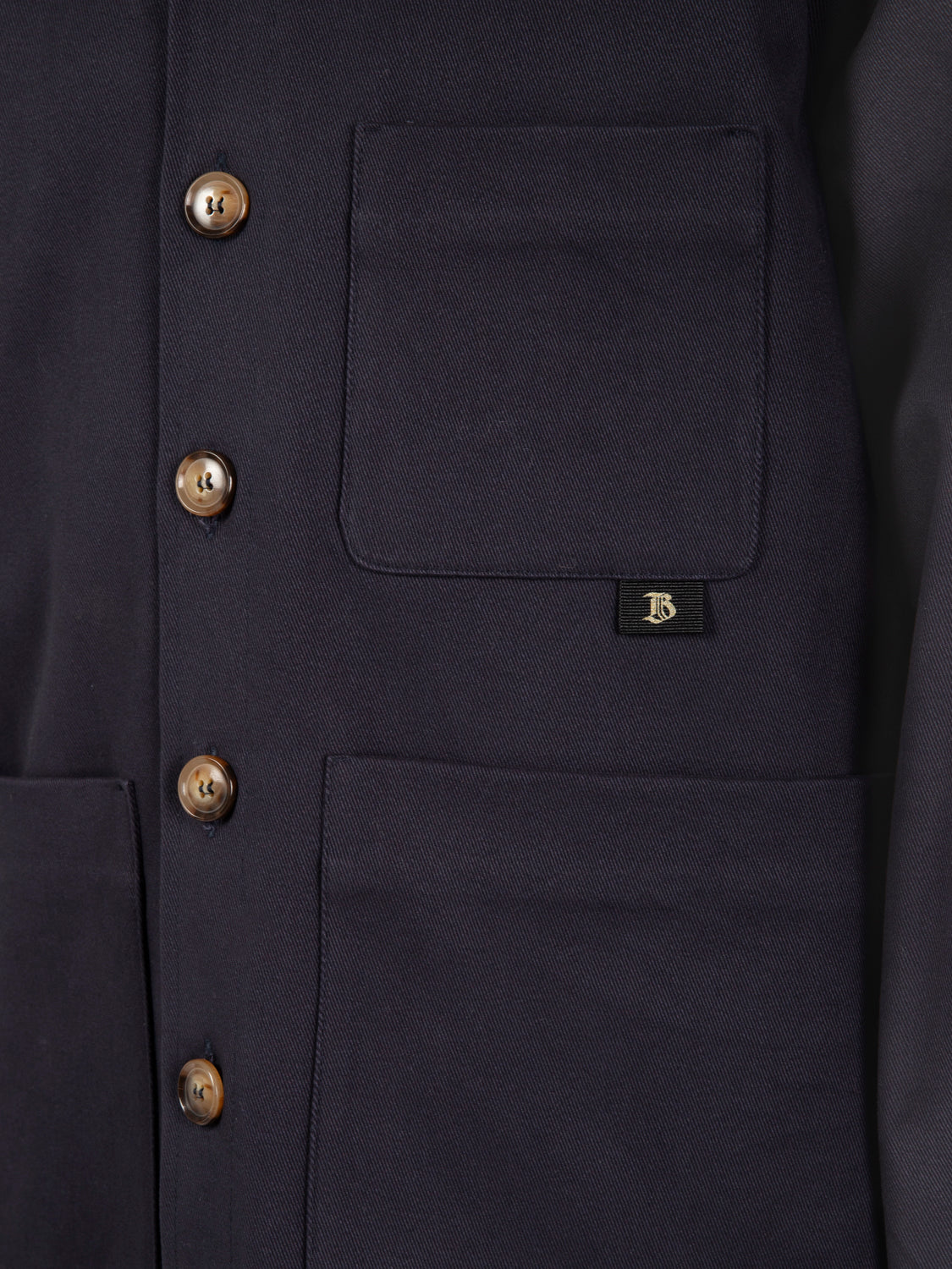 Dark blue cotton shirt jacket