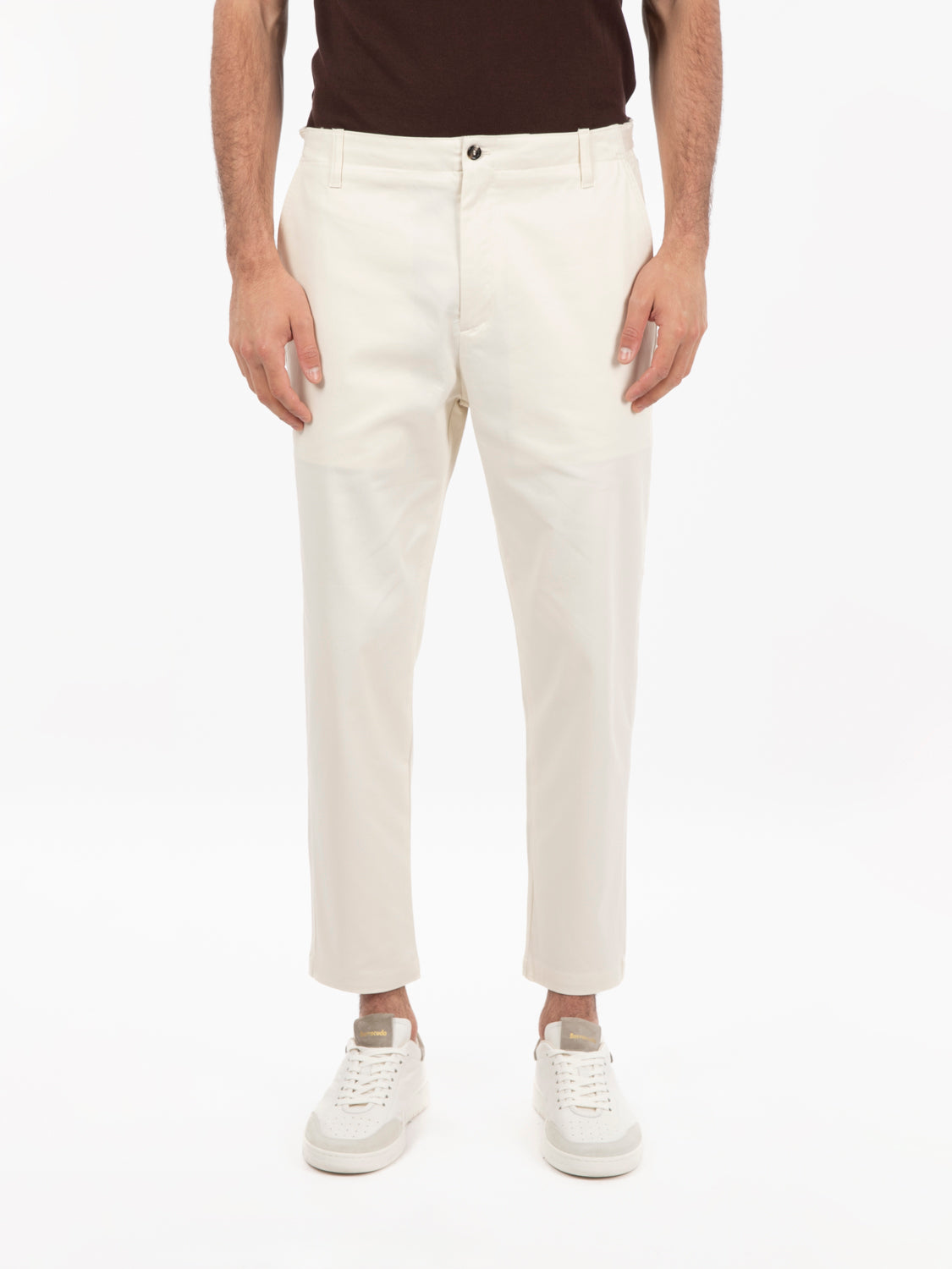 Pam trousers in off white cotton