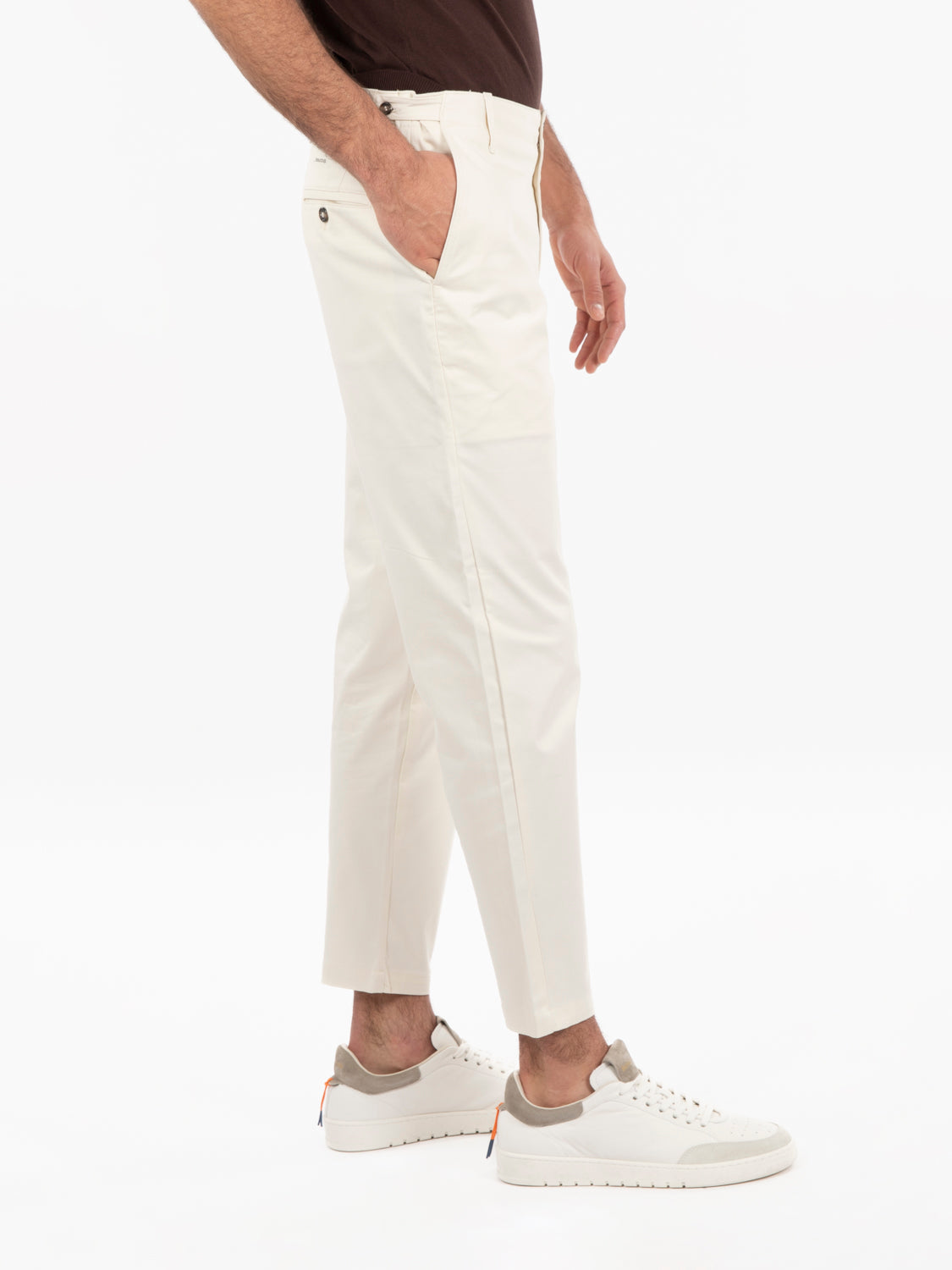 Pam trousers in off white cotton