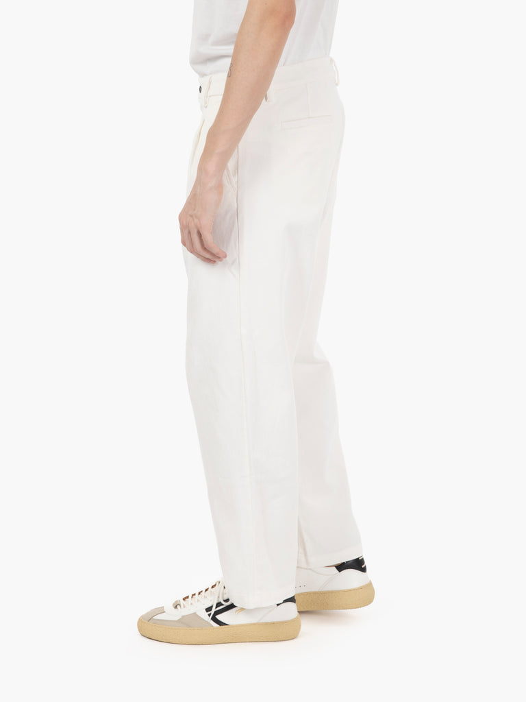 BEAUCOUP - Pantaloni con abrasioni off white