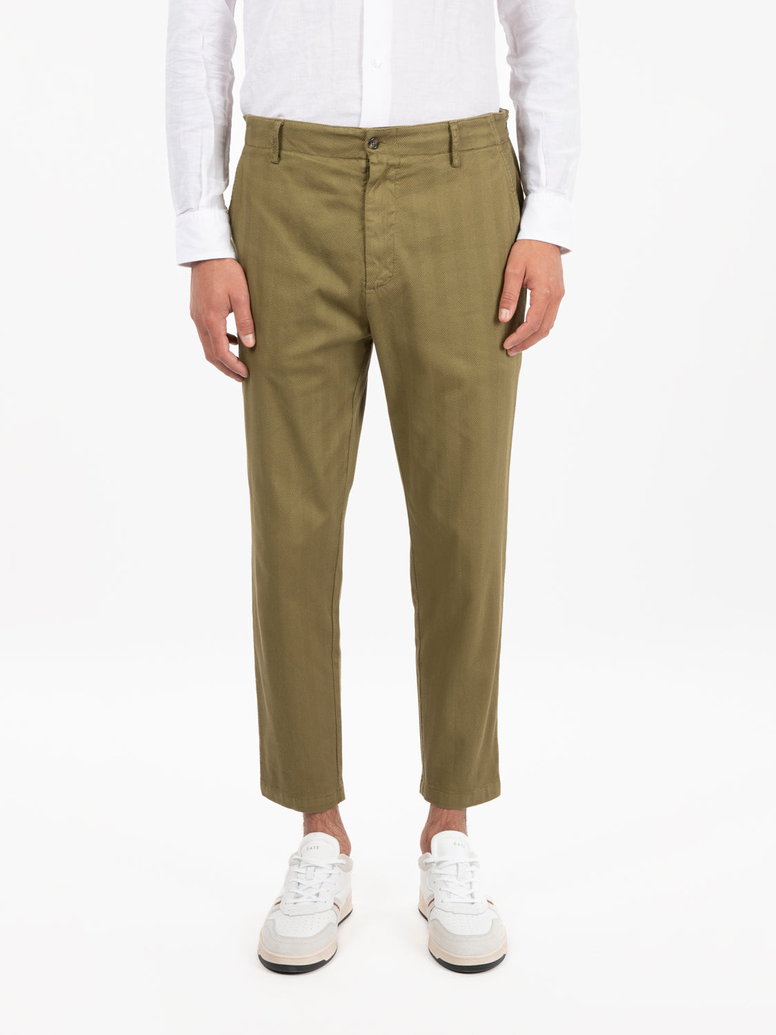 Olive Cotton Pants