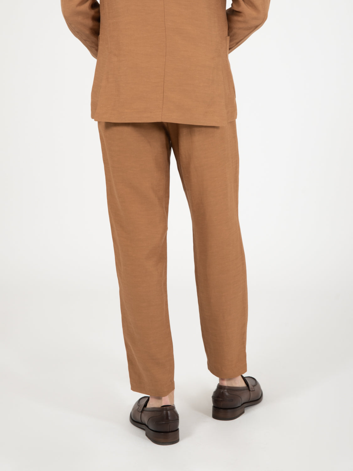 Pam trousers linen and viscose chocolate