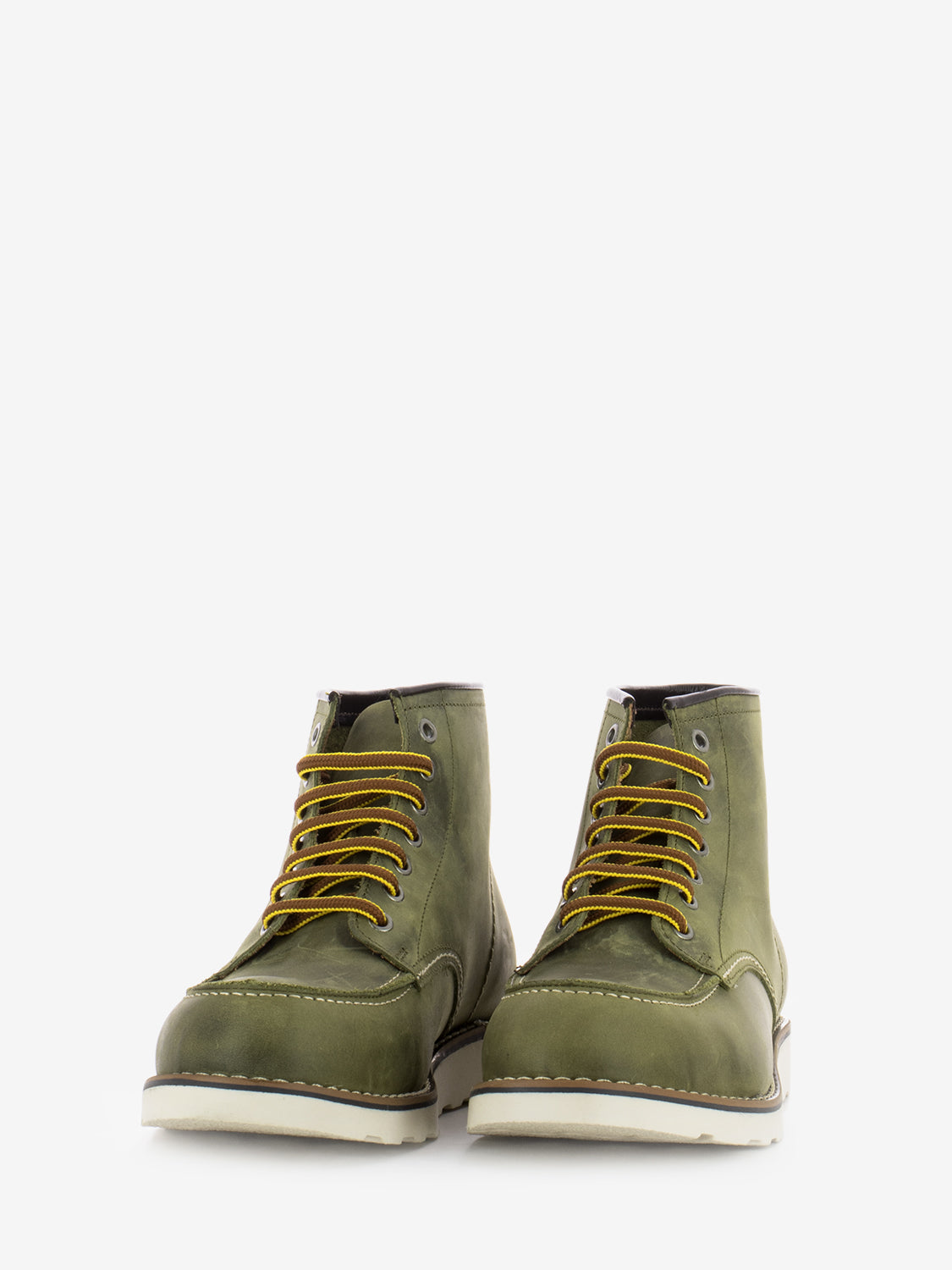 Polacchi stringati nabuk military