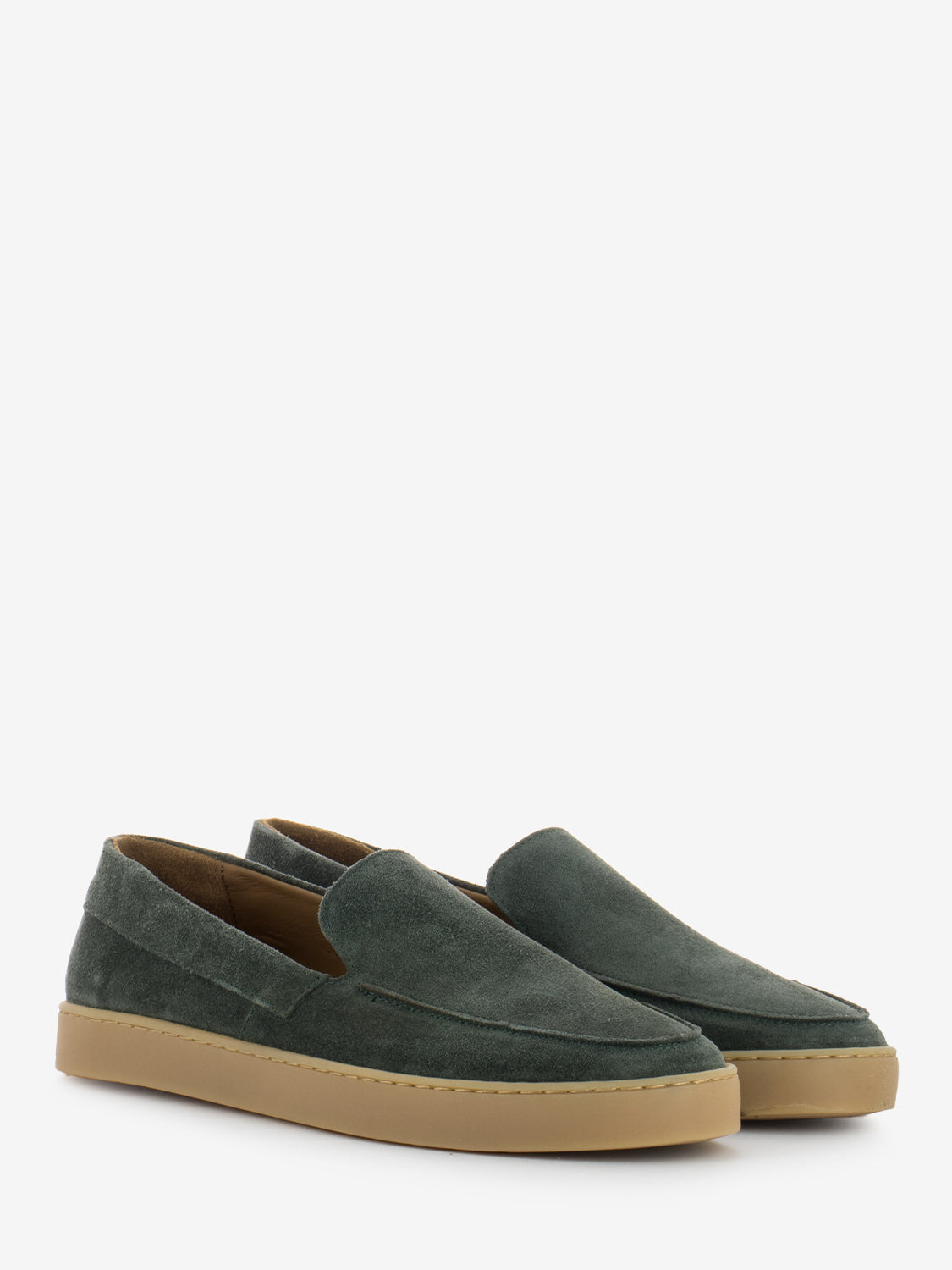 Slip on da uomo Panchic P19 in camoscio sfoderato blu chiaro Slip on da uomo Panchic P19 in camoscio sfoderato blu chiaro