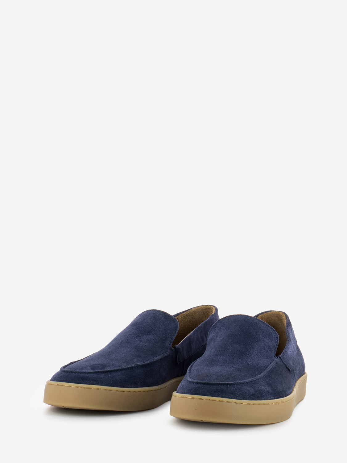 Slip-on camoscio navy
