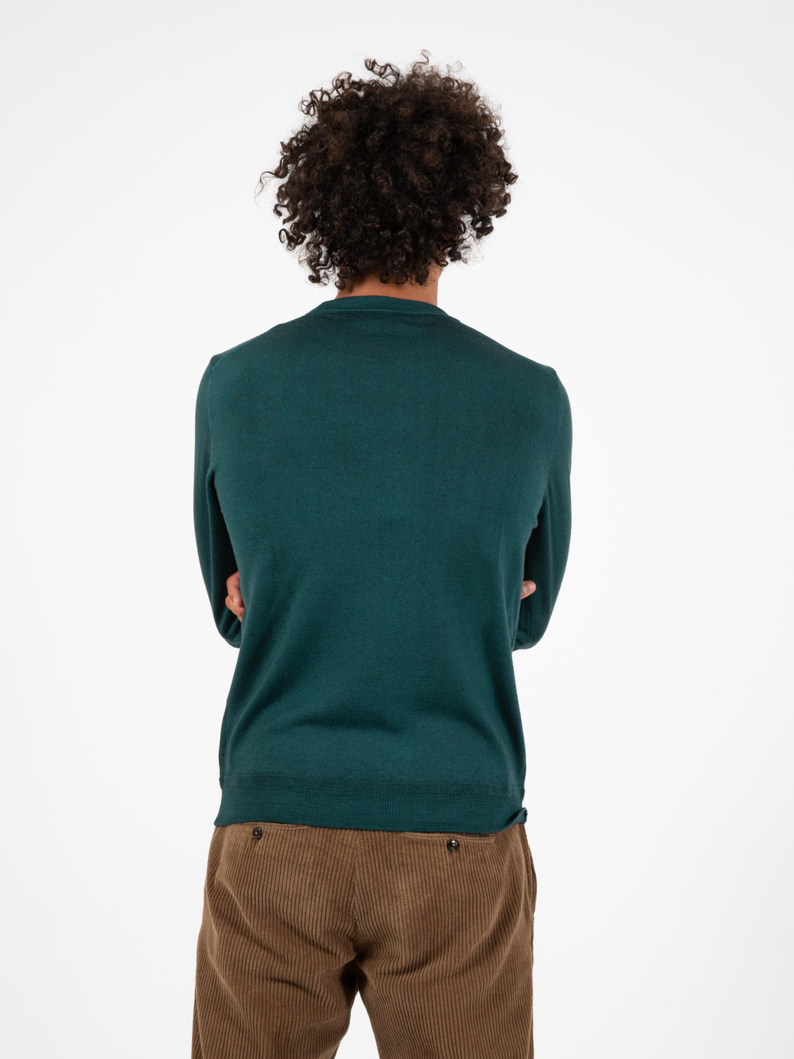 Maglia a girocollo old verde scuro
