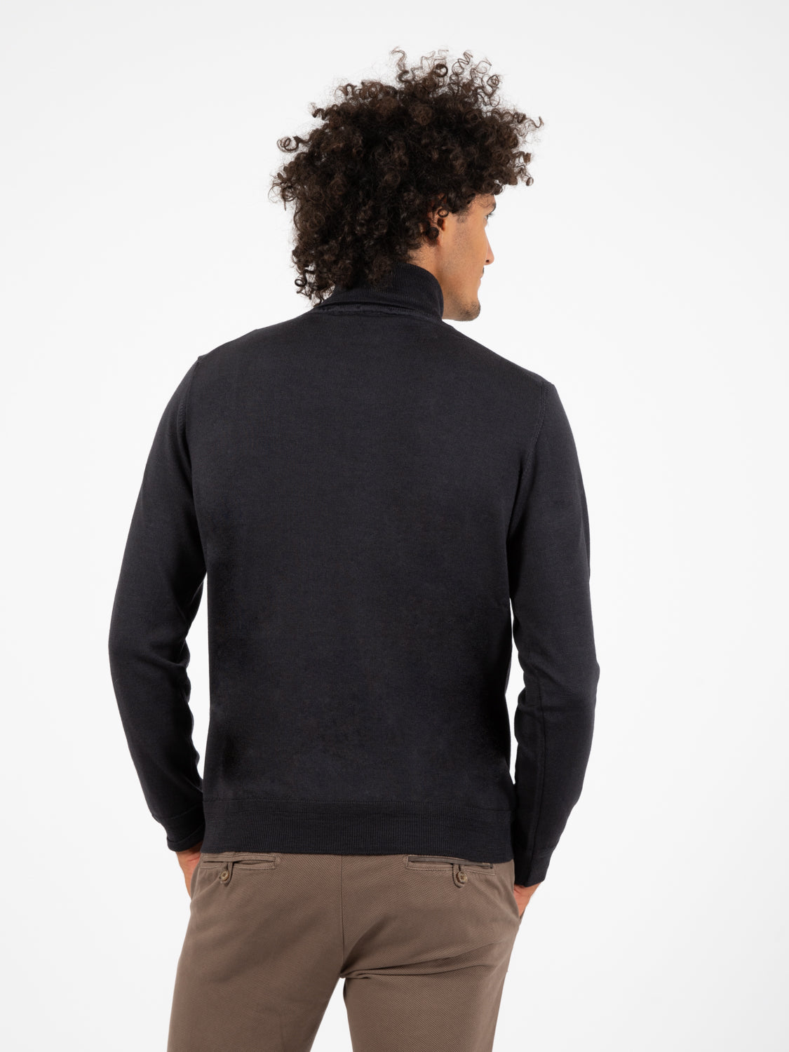 Maglione dolcevita old piombo