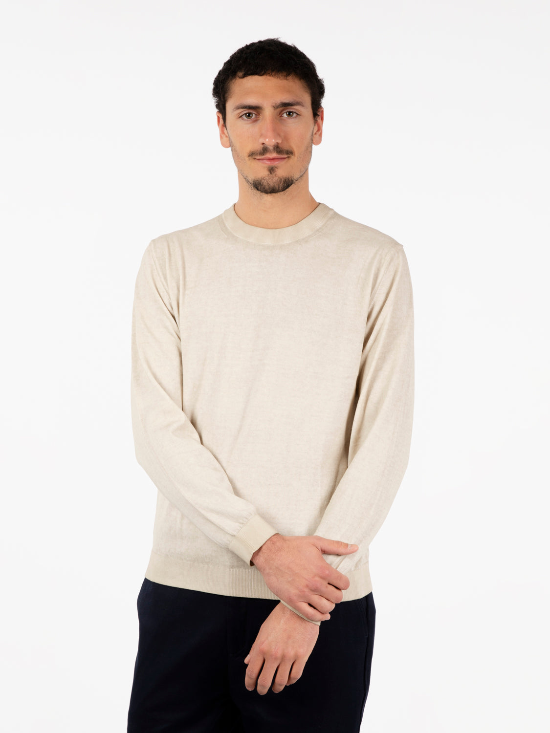 Maglione leggero basico beige