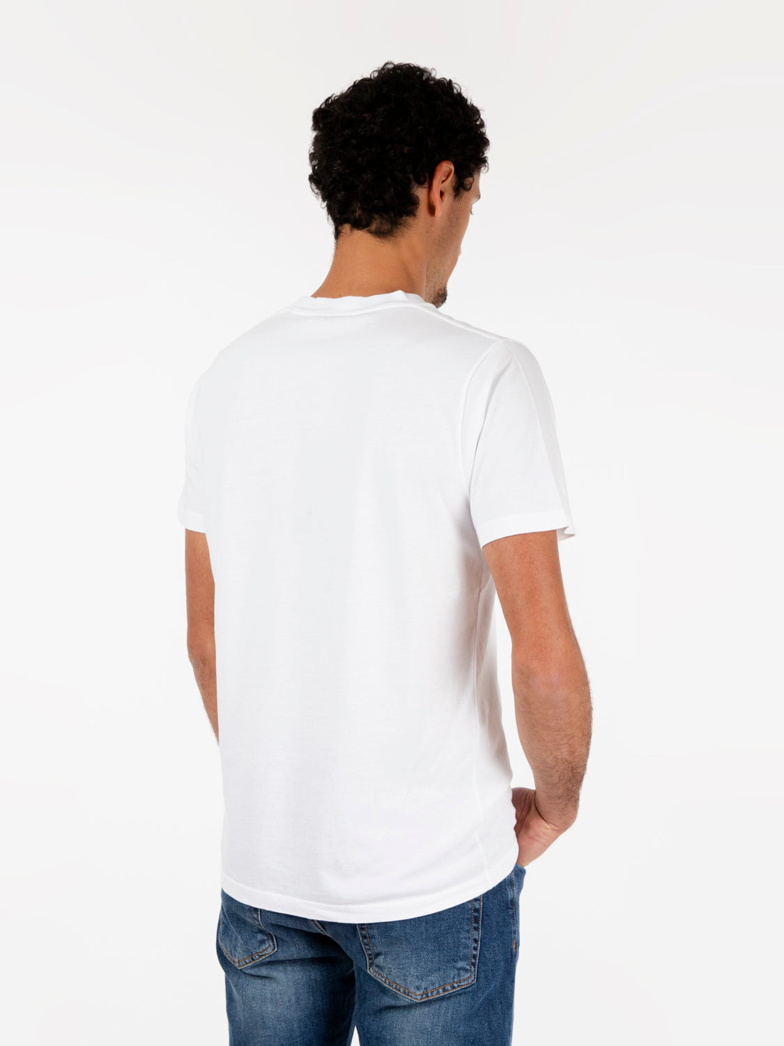 T-shirt basic a maniche corte bianco