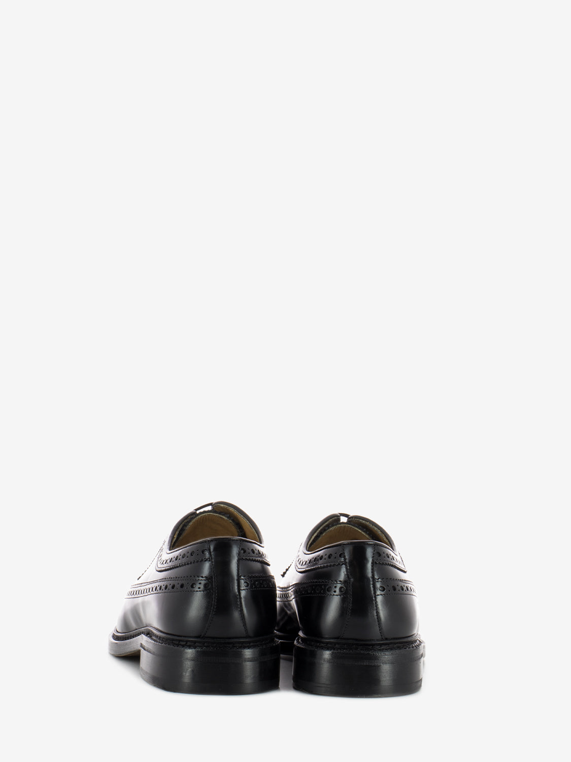 Derby elegante full brogue rois nero