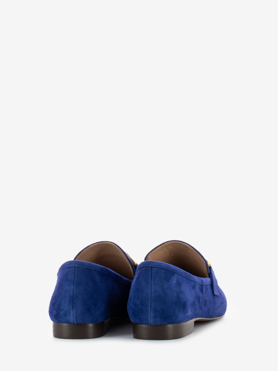 Zagreb suede moccasin with blue clamp
