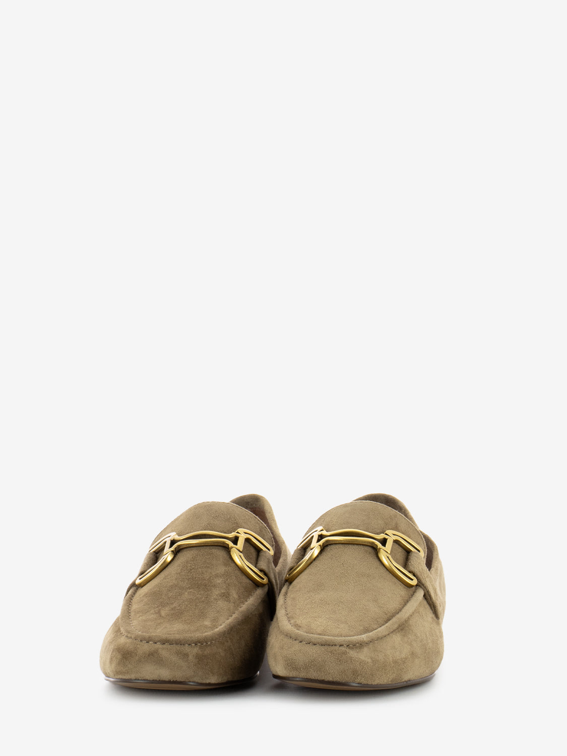 Zagreb suede moccasin with brown clamp