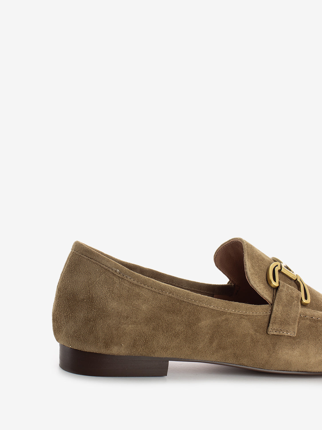 Zagreb suede moccasin with brown clamp