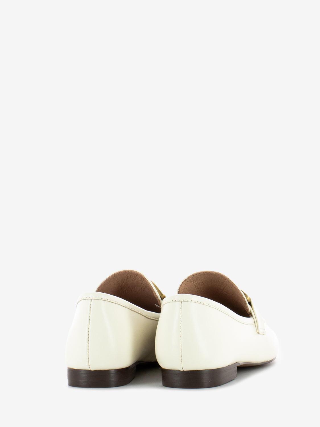 Zagreb Leather Moccasin with Off White Clamp