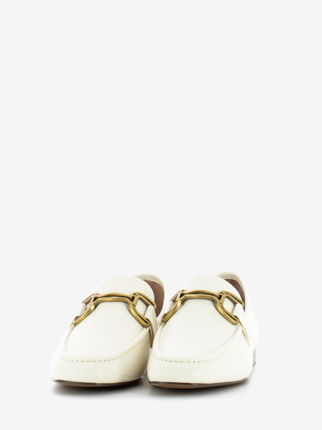 Zagreb Leather Moccasin with Off White Clamp