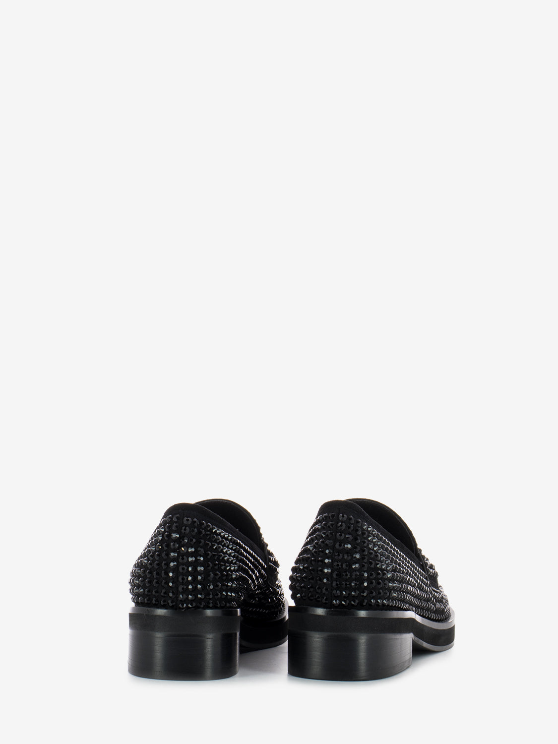Mocassino penny Jaya con strass nero