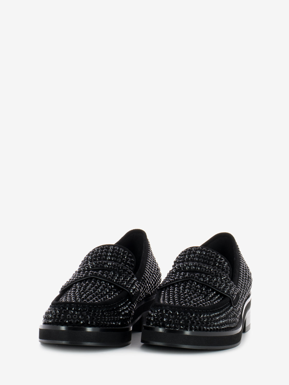 Mocassino penny Jaya con strass nero