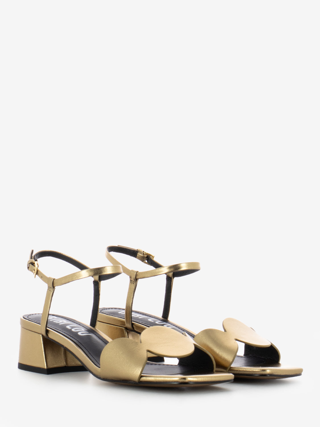 Onami platinum heeled sandals